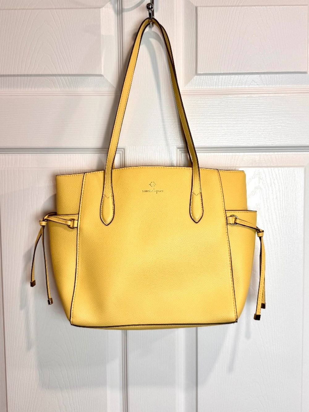 Nanette Lepore Analia Vegan Leather Shoulder Tote Bag in Yellow
